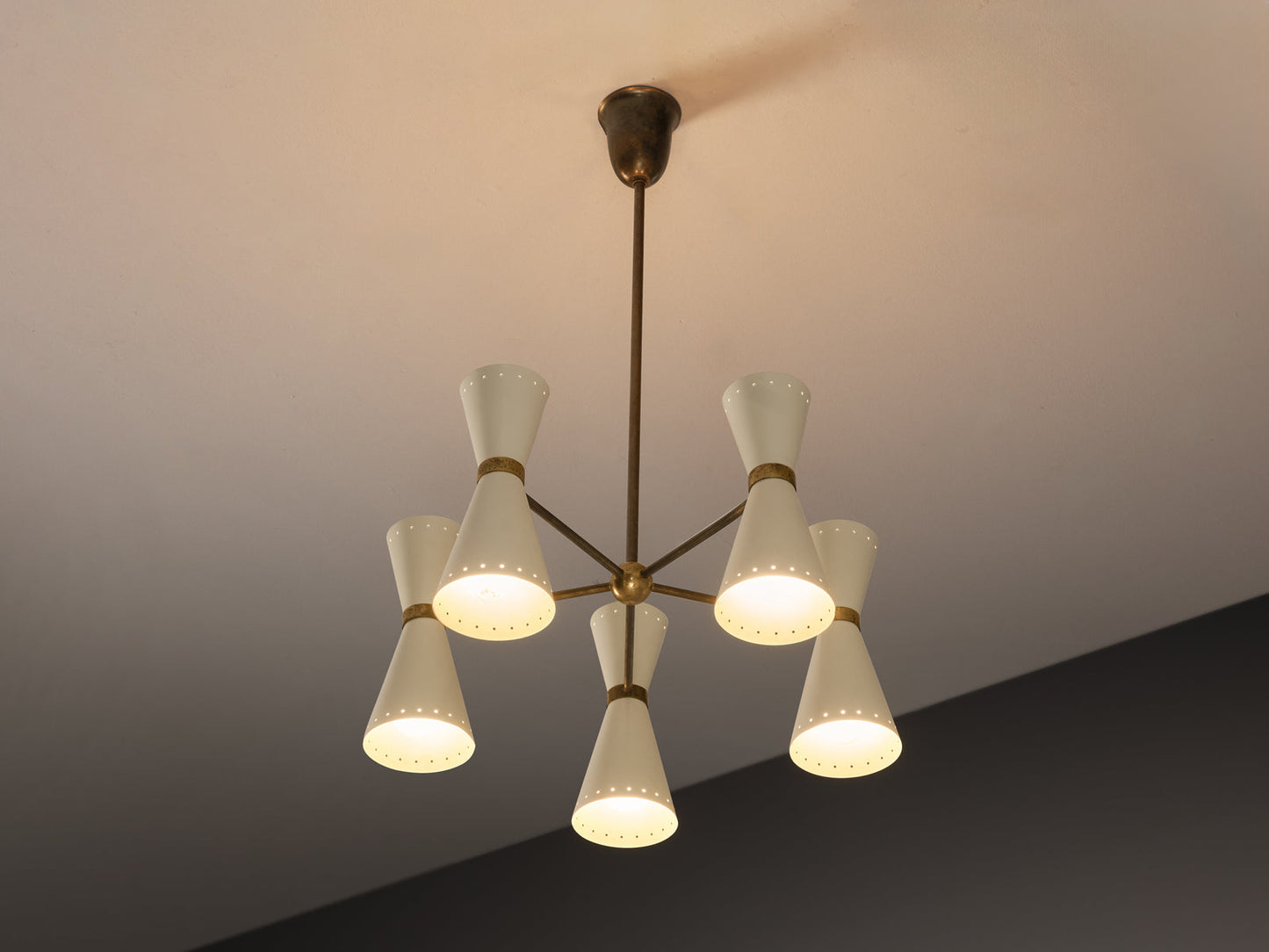 Italian Mid-Century Modern Chandelier