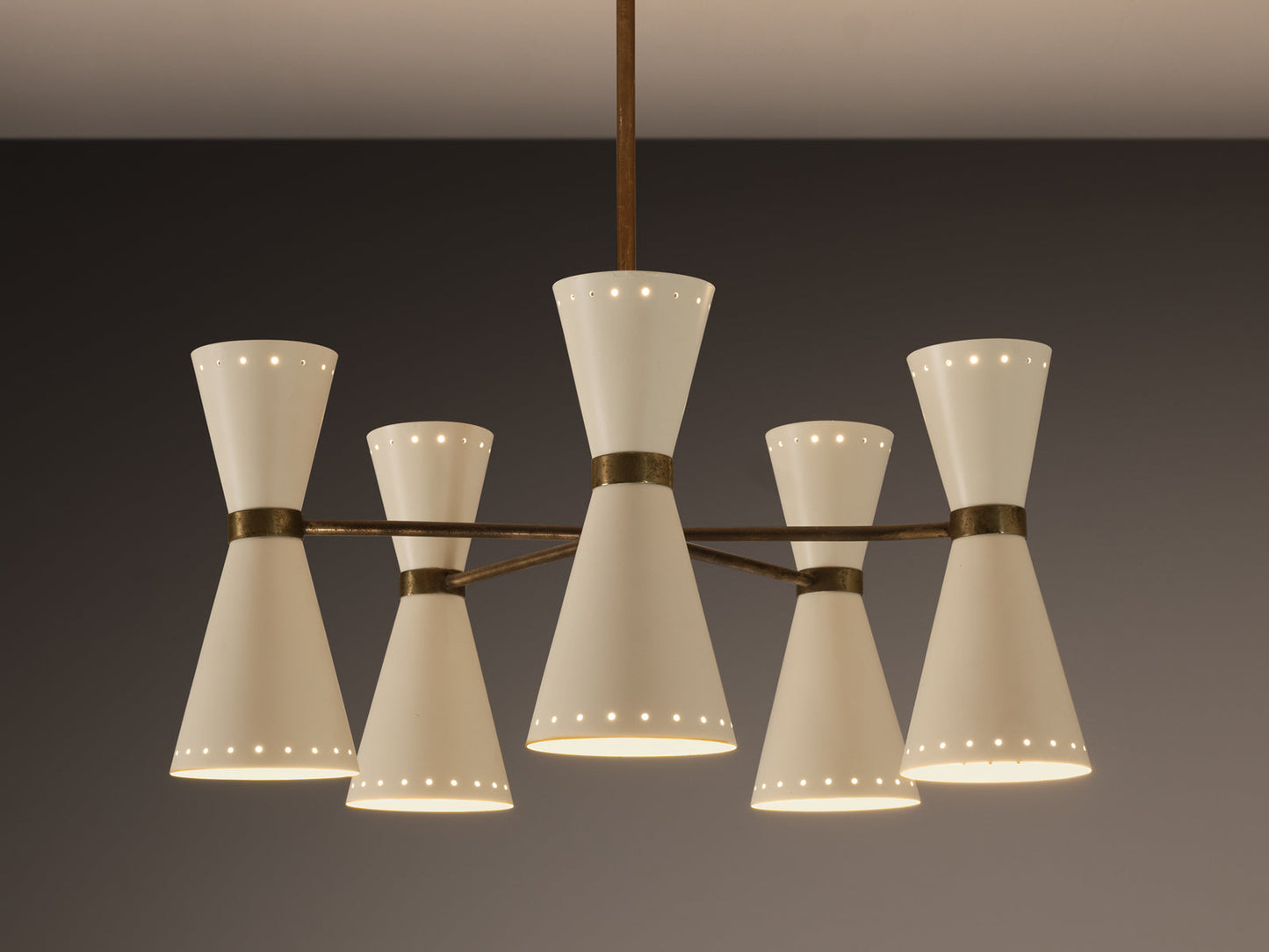 Italian Mid-Century Modern Chandelier