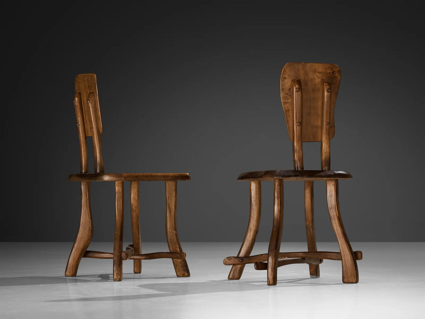Organic Brutalist Chairs in Maple