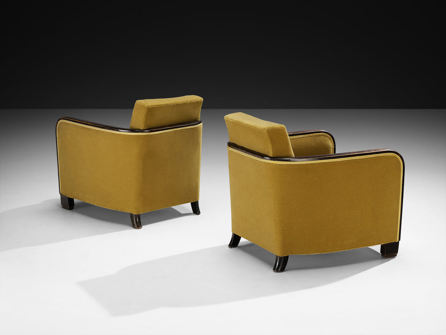 Rare Maison Soubrier Pair of Late 1920s Art Deco Armchairs