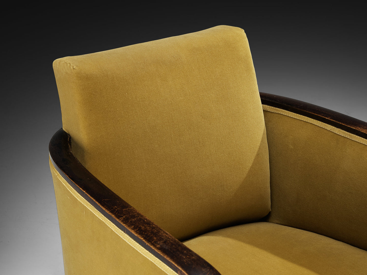 Rare Maison Soubrier Pair of Late 1920s Art Deco Armchairs
