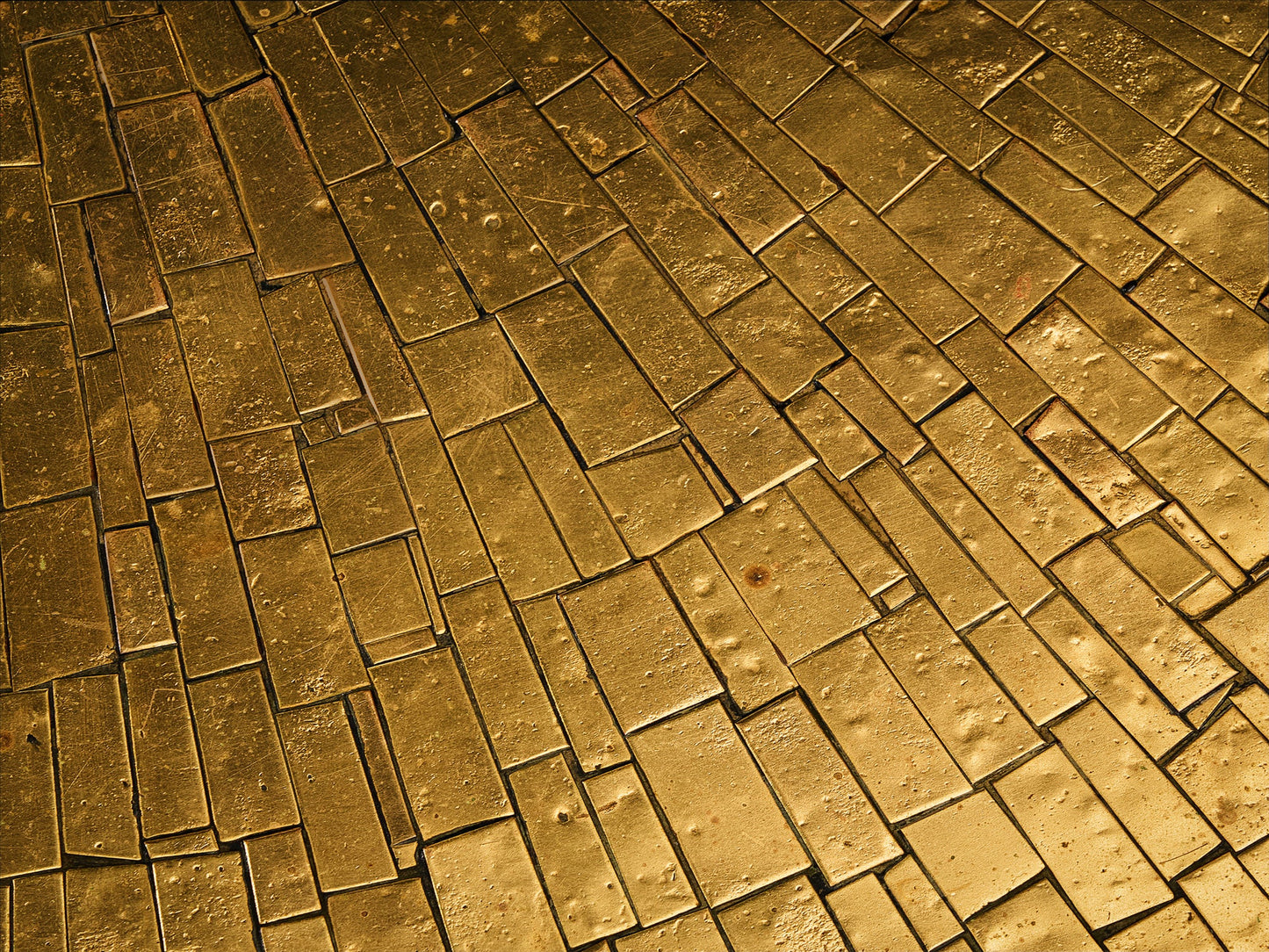 Jean Claude Dresse Mosaic Coffee Table in Brass