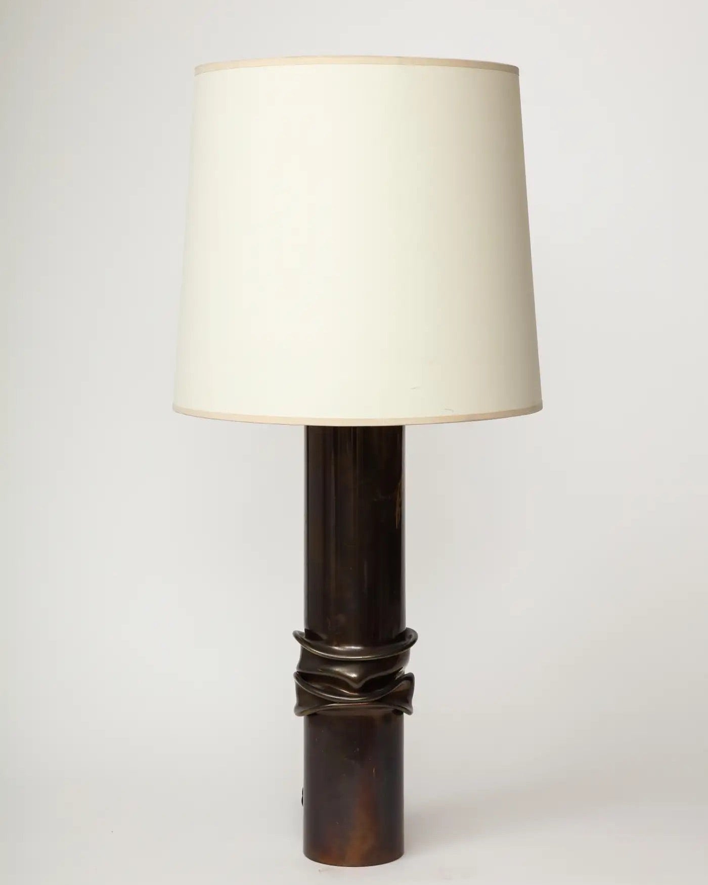 Steel Table Lamp by Jacques Moniquet