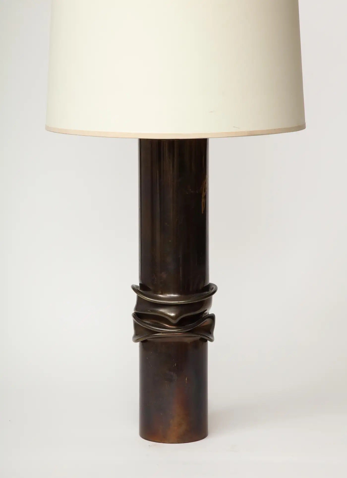 Steel Table Lamp by Jacques Moniquet
