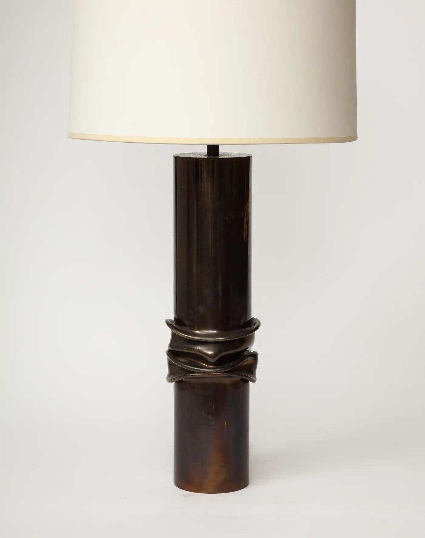 Steel Table Lamp by Jacques Moniquet