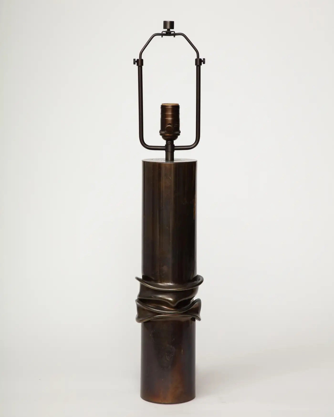 Steel Table Lamp by Jacques Moniquet