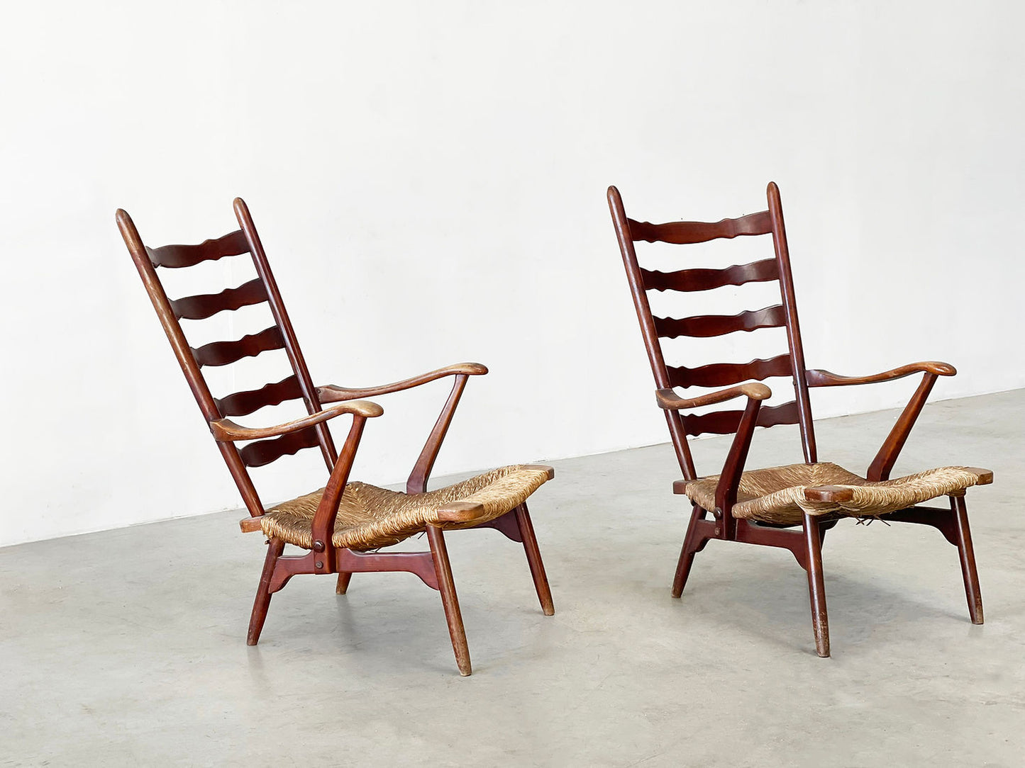 Rare set of Dester gelderland lounge chairs