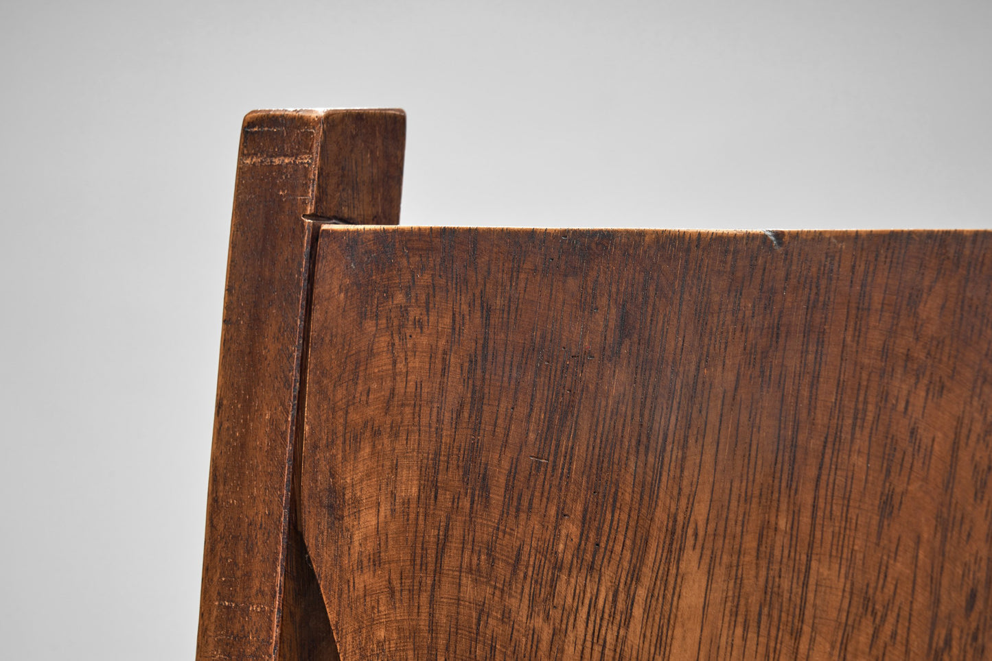 A Set of Four Stained Beech Modernist Dining Chairs, France 1950s