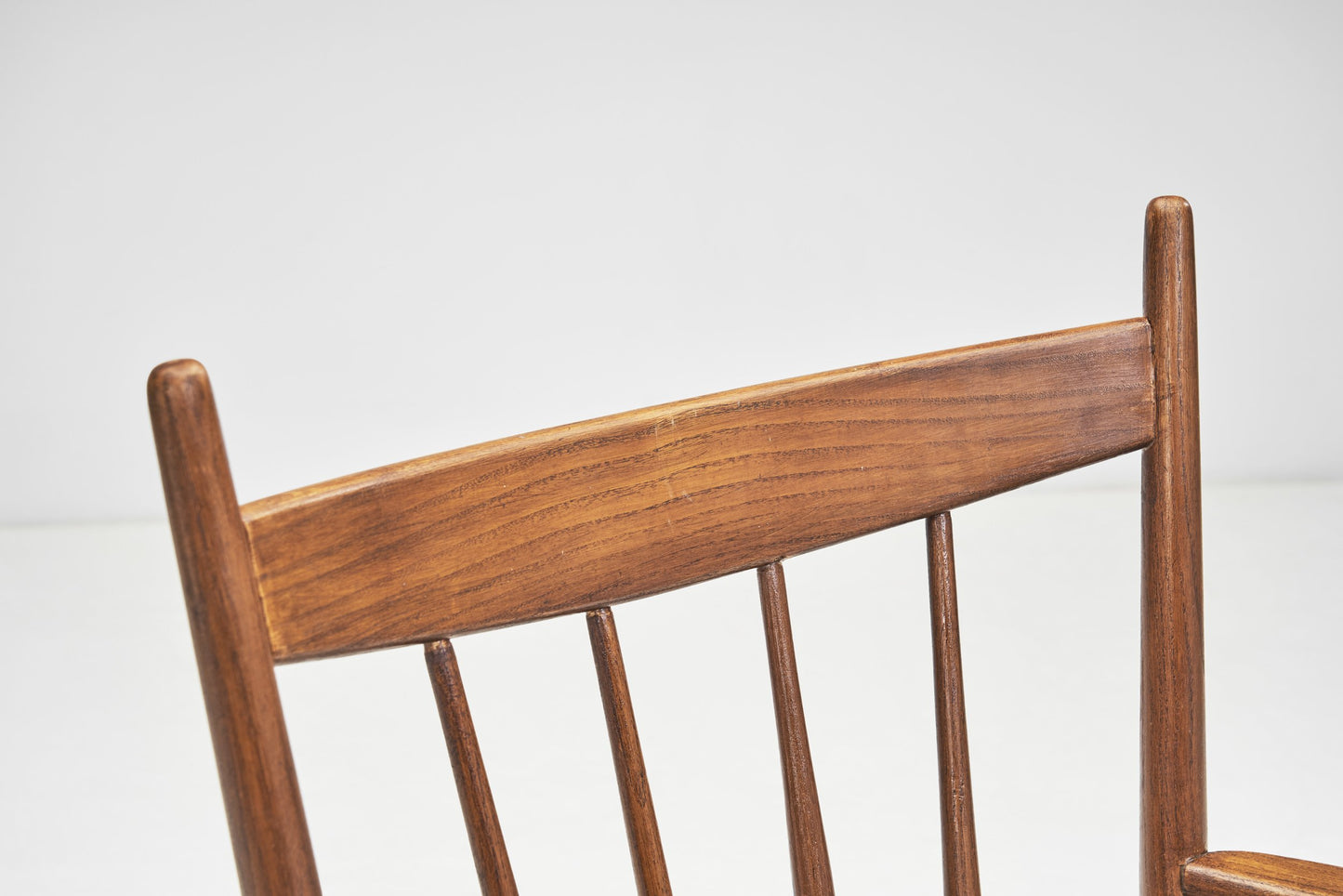 Teak Slatback Chairs with Woven Danish Cord Seats, Denmark ca 1960s