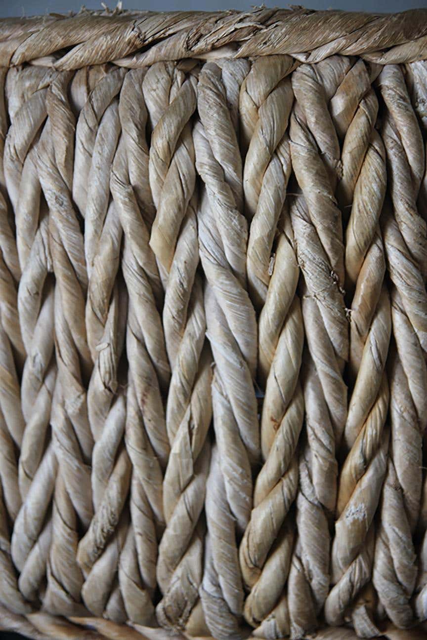 Braided Ottoman in the manners of Adrien Audoux & Frida Minet