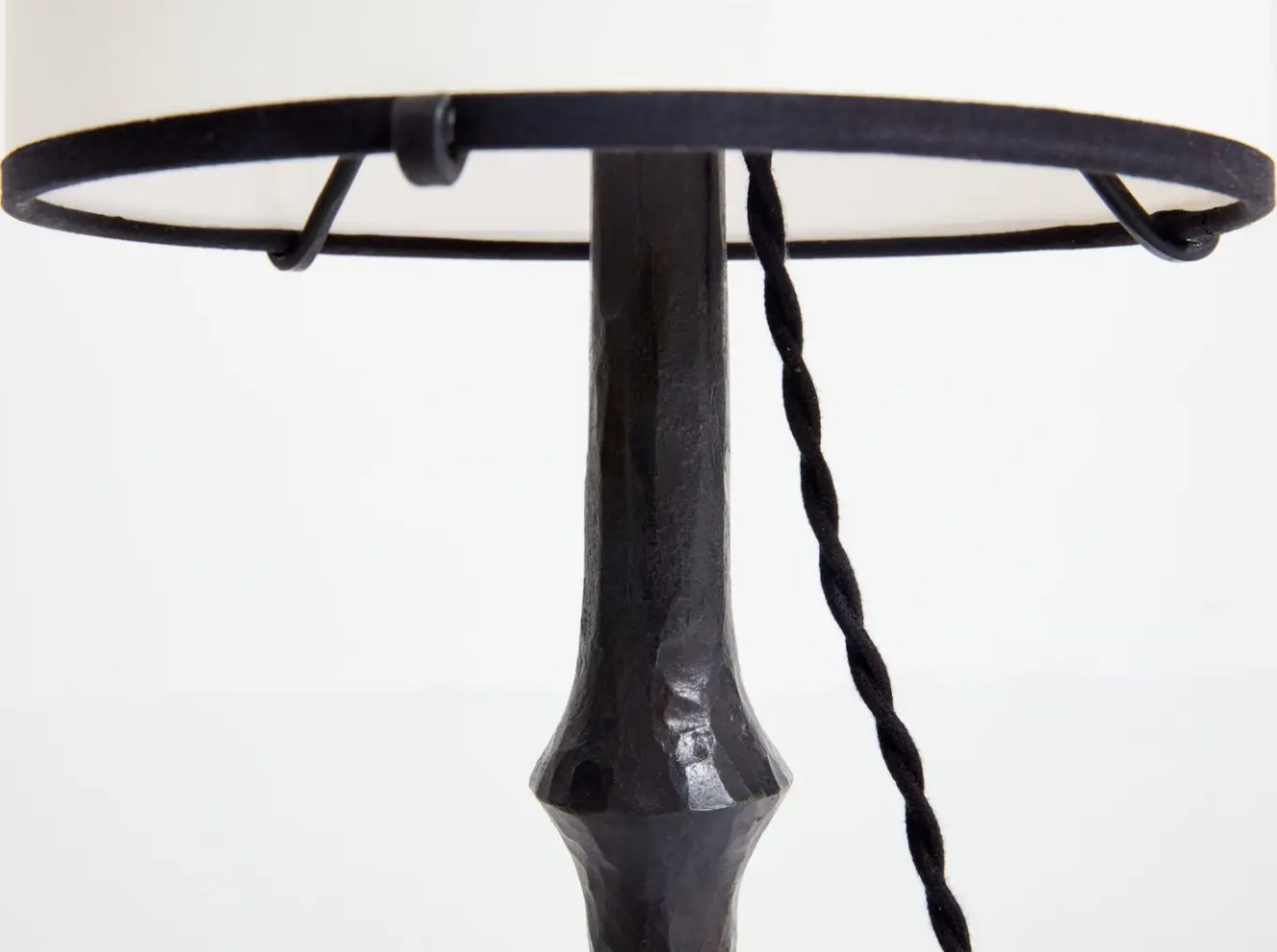 Wrought iron lamp by Francis Dewaele & Les Artisans de Marolles.