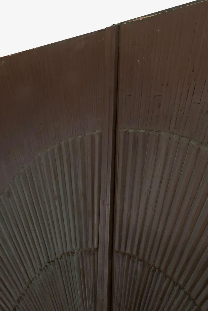 Billy Joe McCarroll and David Gillespie Bronze Brutalist Heroic Sunburst Doors