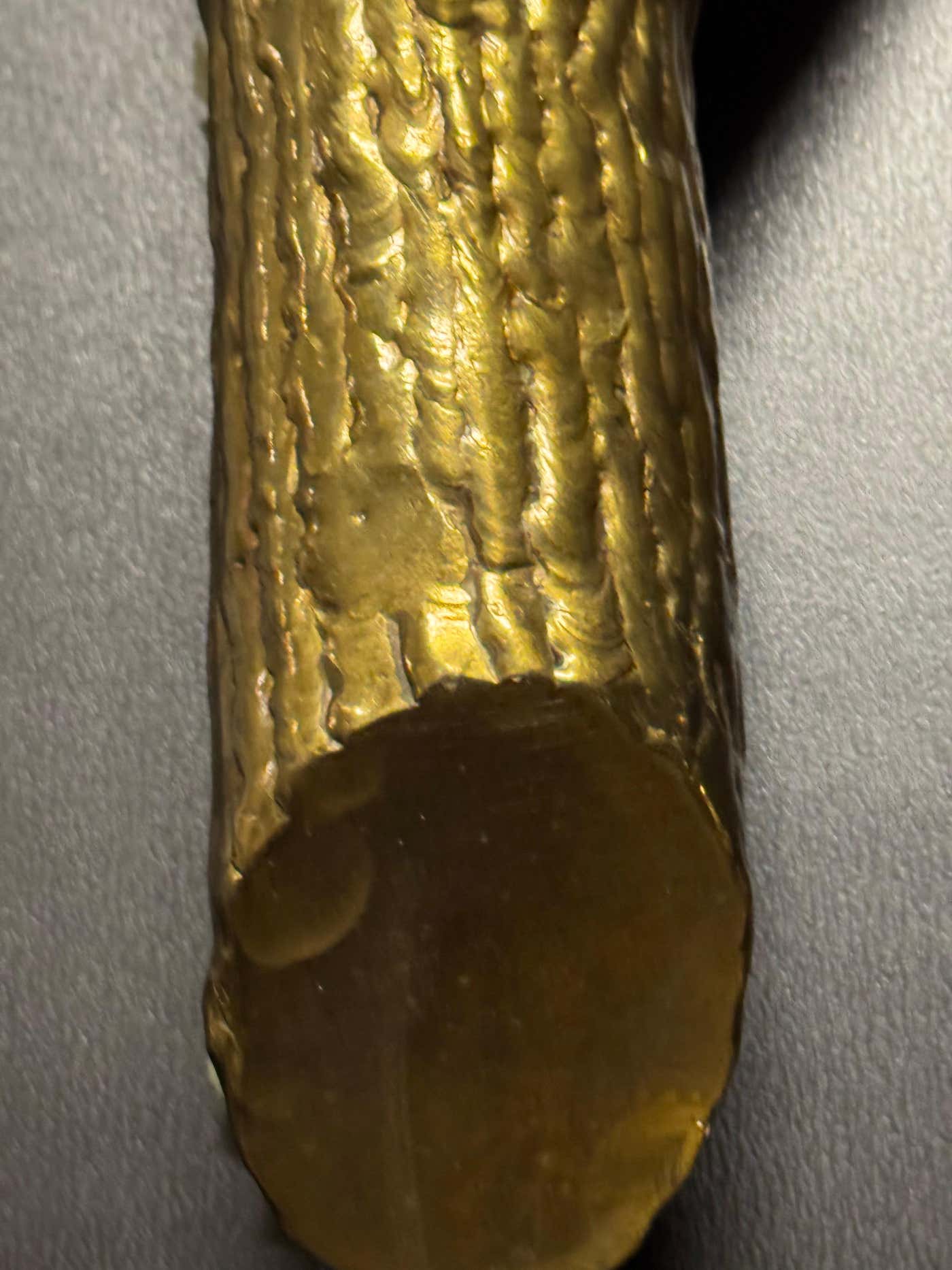 Large "Maple Branch" Bronze Wall Sconce, Italy, ca.1960s