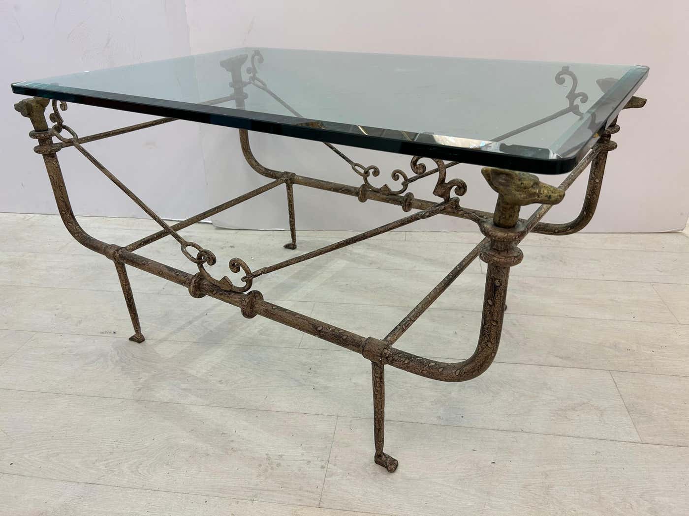 Diego, Giacometti, Style, Bronze and iron coffee table
