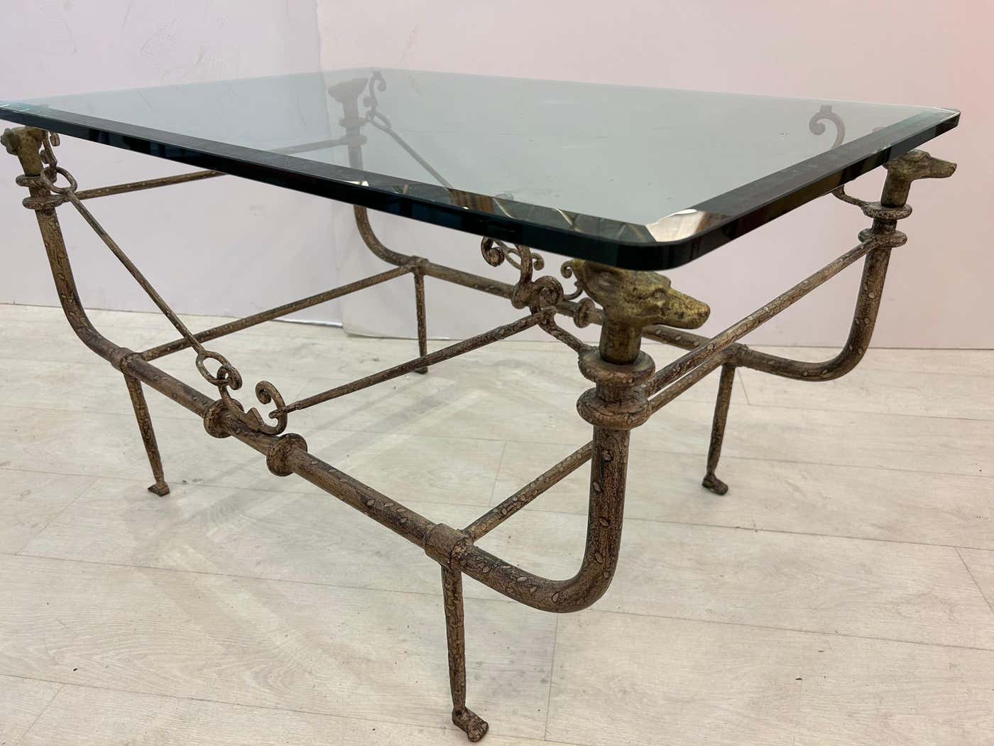 Diego, Giacometti, Style, Bronze and iron coffee table