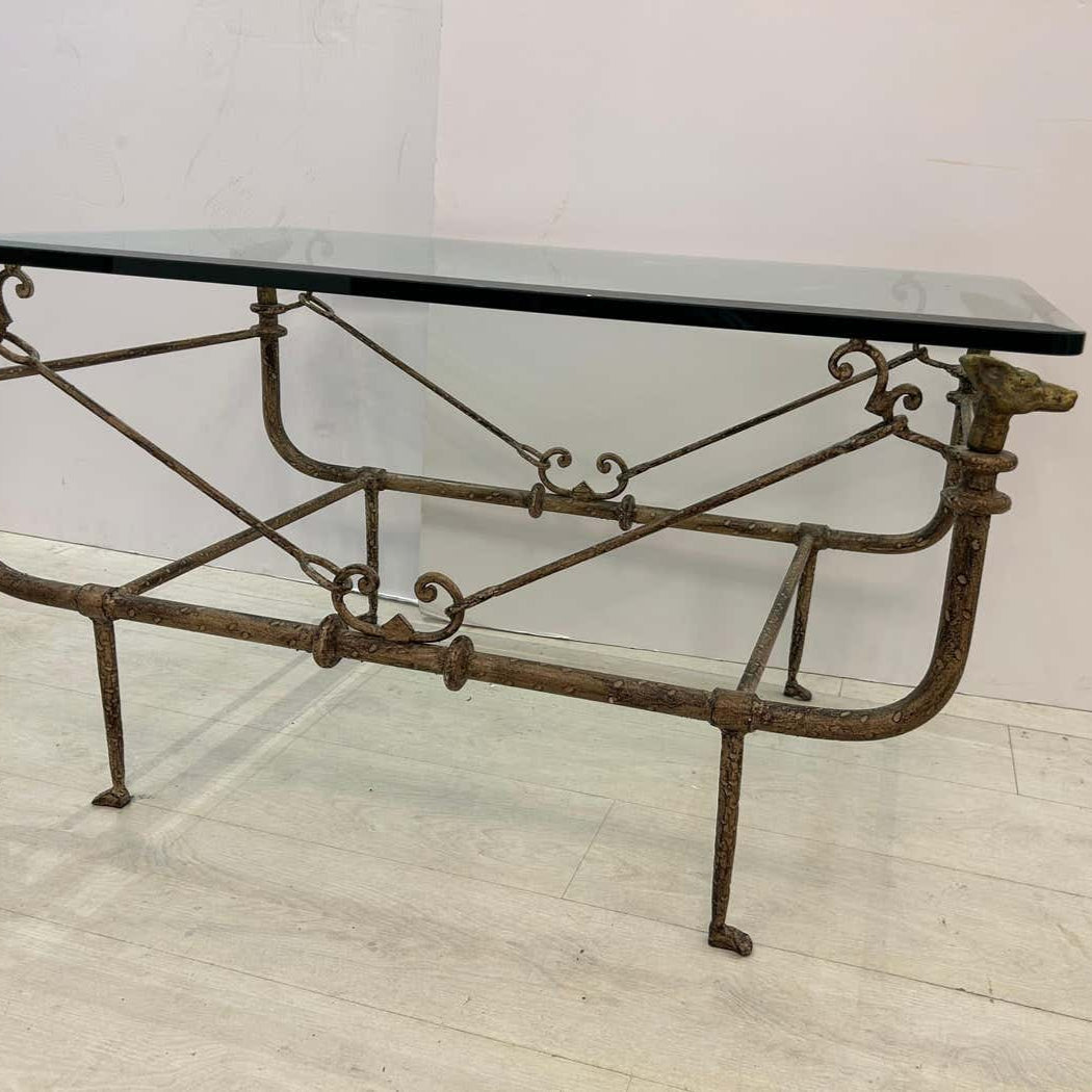 Diego, Giacometti, Style, Bronze and iron coffee table