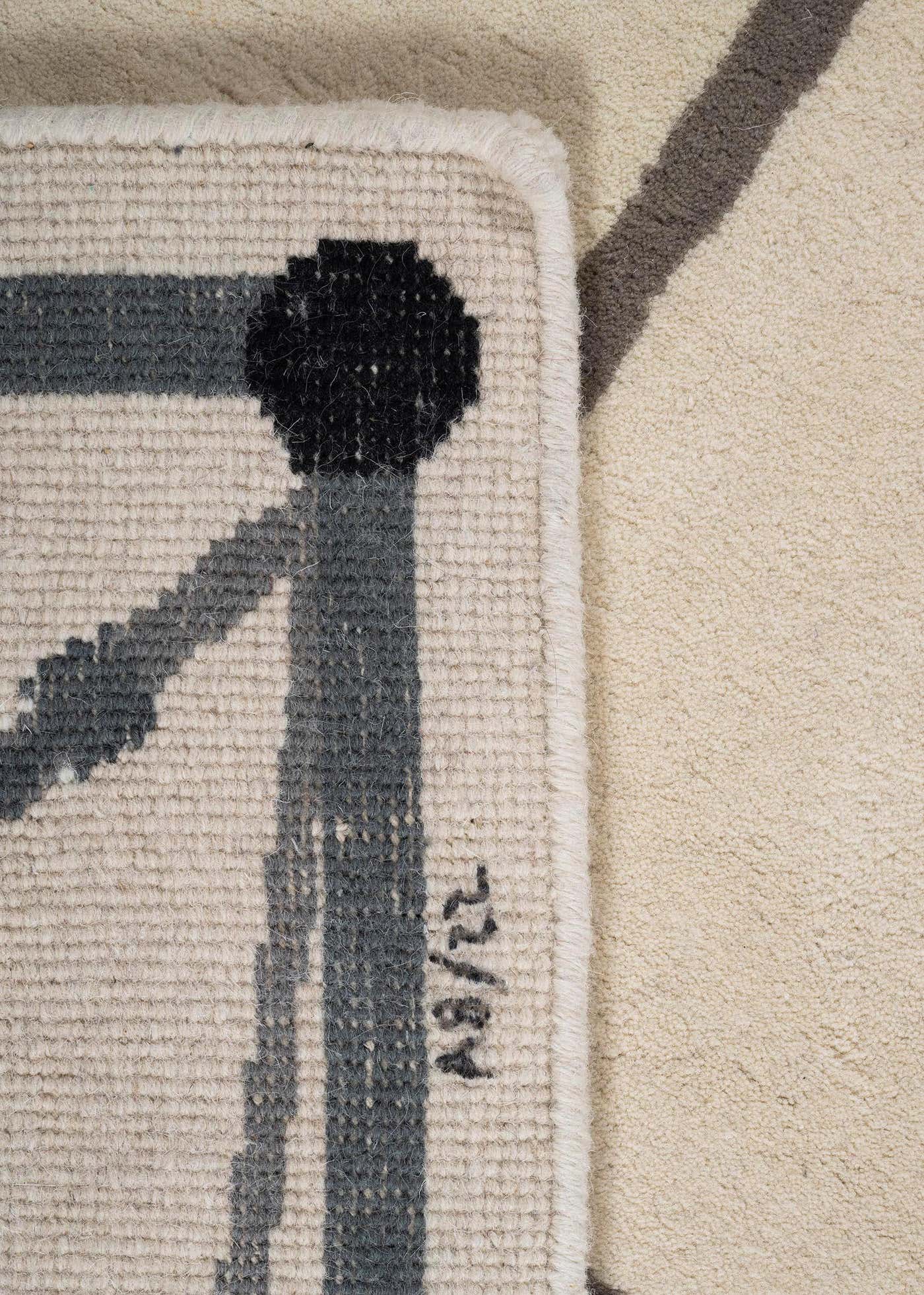 Diego Giacometti La Rencontre, Diego Giacometti, Design, Tapestry, Tapis 1984
