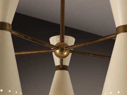 Italian Mid-Century Modern Chandelier