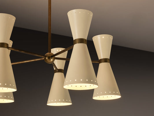 Italian Mid-Century Modern Chandelier