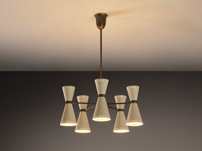 Italian Mid-Century Modern Chandelier