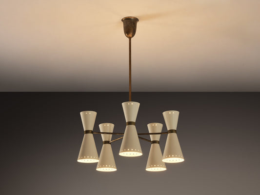 Italian Mid-Century Modern Chandelier