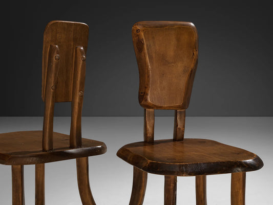 Organic Brutalist Chairs in Maple