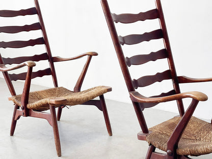 Rare set of Dester gelderland lounge chairs