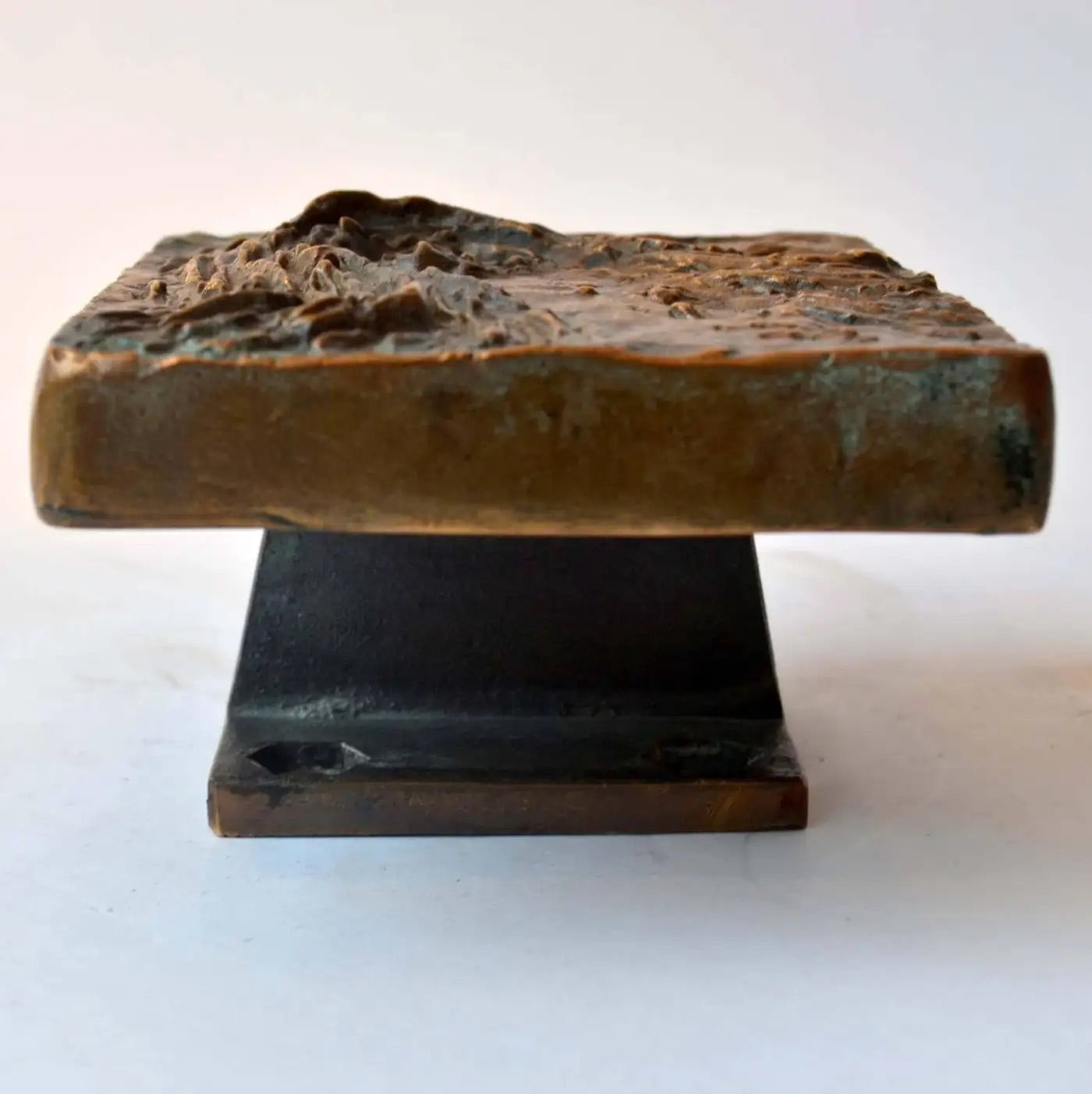 Bronze Push Pull Door Handle Wave Relief