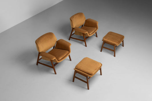 Gianfranco Frattini 849 chairs stools Cassina Italy 1956