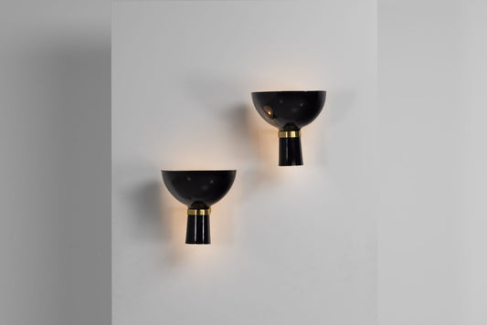 Stilnovo Diabolo wall lamps large Italy 1950