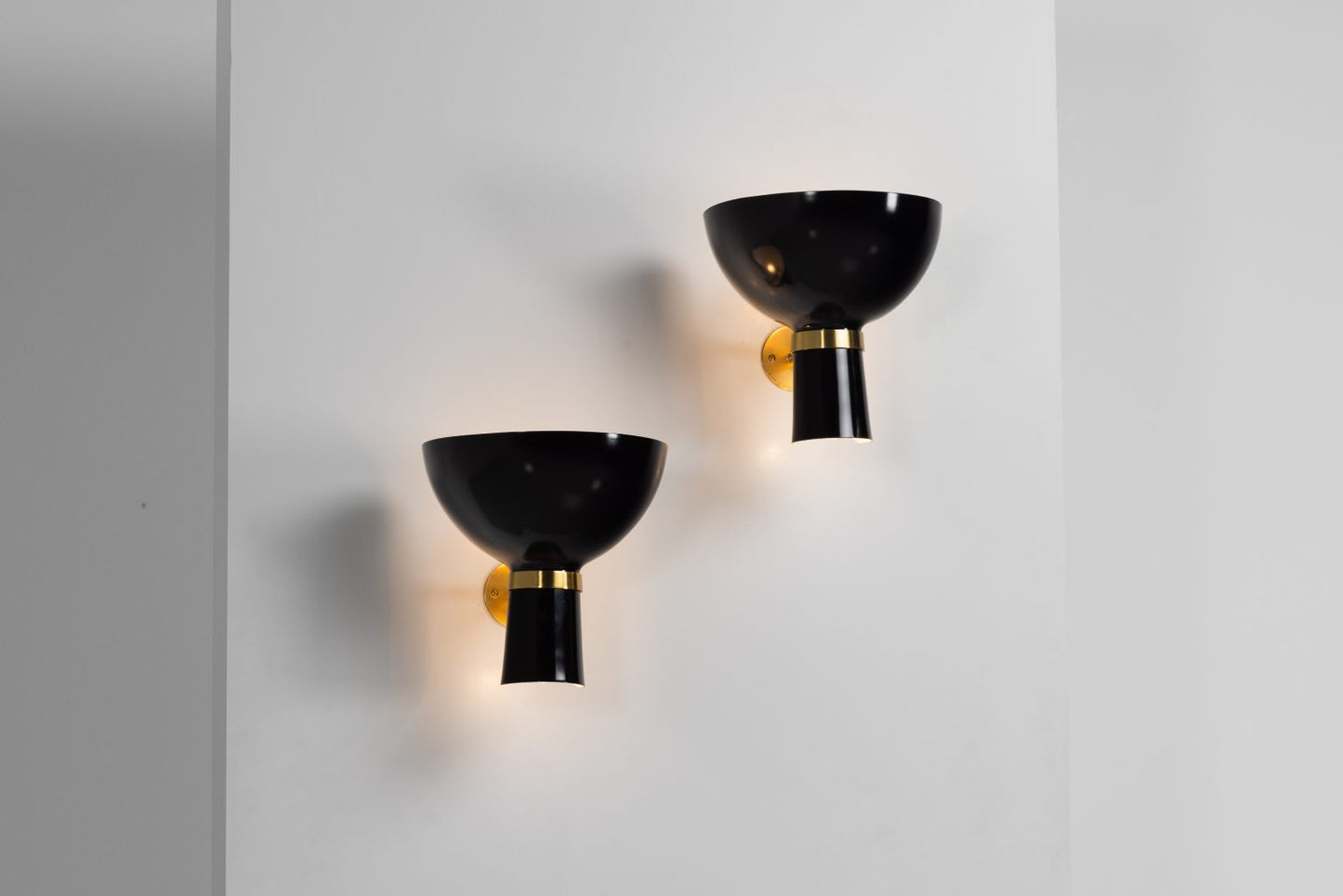 Stilnovo Diabolo wall lamps large Italy 1950