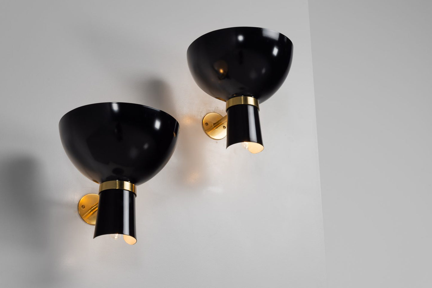 Stilnovo Diabolo wall lamps large Italy 1950