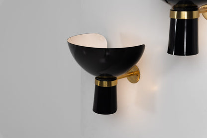 Stilnovo Diabolo wall lamps large Italy 1950