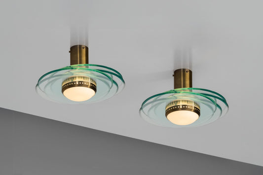Max Ingrand 2079 ceiling lamp Fontana Arte Italy 1960