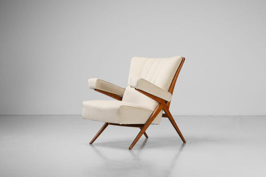 Franco Albini attributed lounge chair Fiorenza Italy 1940