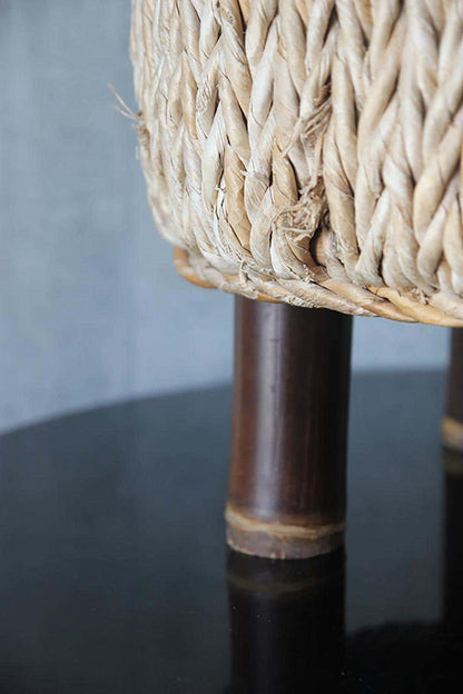 Braided Ottoman in the manners of Adrien Audoux & Frida Minet