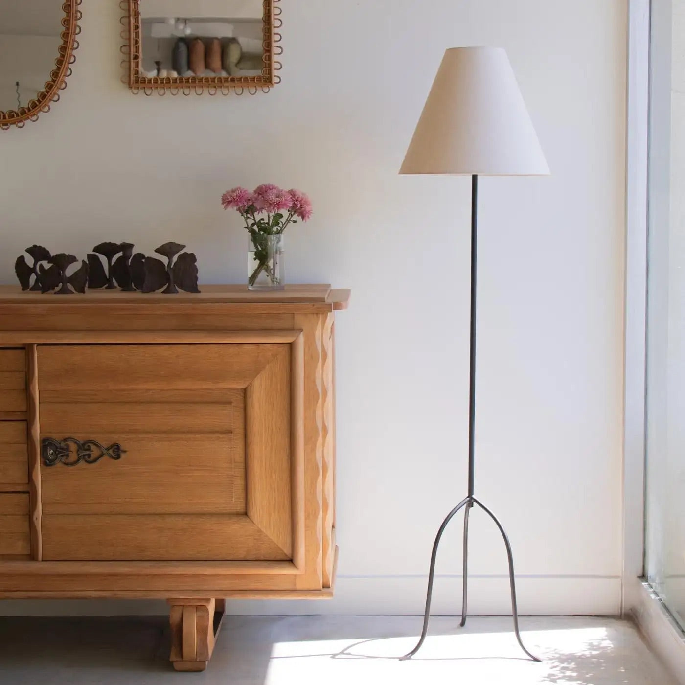 Iron Tripod Floor Lamp