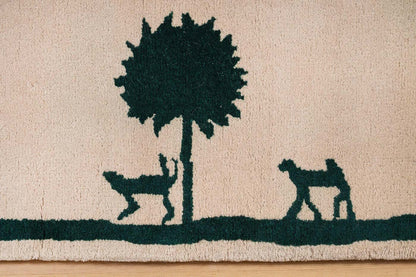Diego GiacomettLa Promenade des Amis Rug
