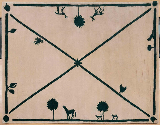 Diego GiacomettLa Promenade des Amis Rug