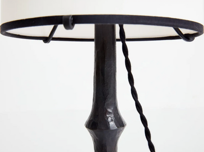 Wrought iron lamp by Francis Dewaele & Les Artisans de Marolles.