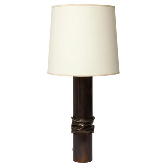 Steel Table Lamp by Jacques Moniquet