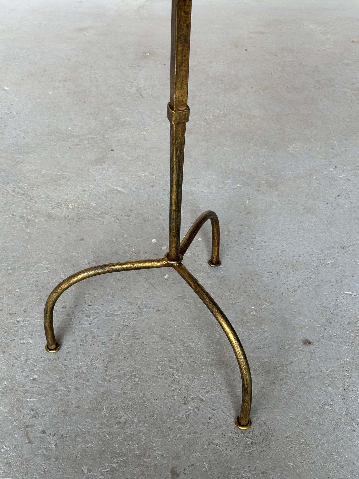 Spanish Iron Drinks Table on an Arched Tripod Base