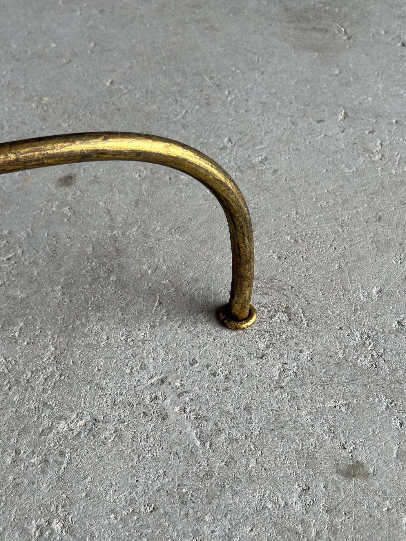 Spanish Iron Drinks Table on an Arched Tripod Base