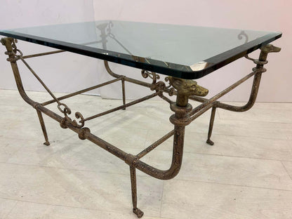 Diego, Giacometti, Style, Bronze and iron coffee table