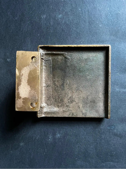 Bronze Push-Pull Handle with Abstract Modernist Design, 20th Century
