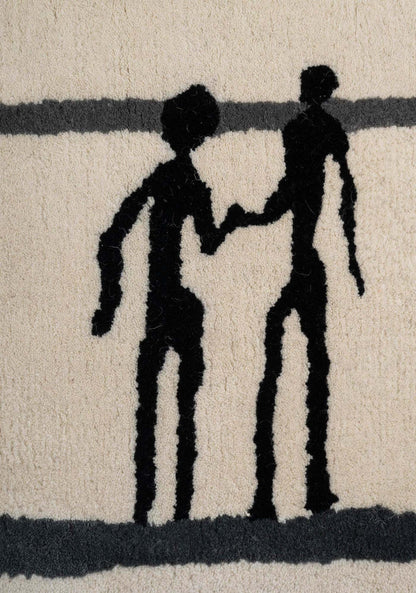 Diego Giacometti La Rencontre, Diego Giacometti, Design, Tapestry, Tapis 1984