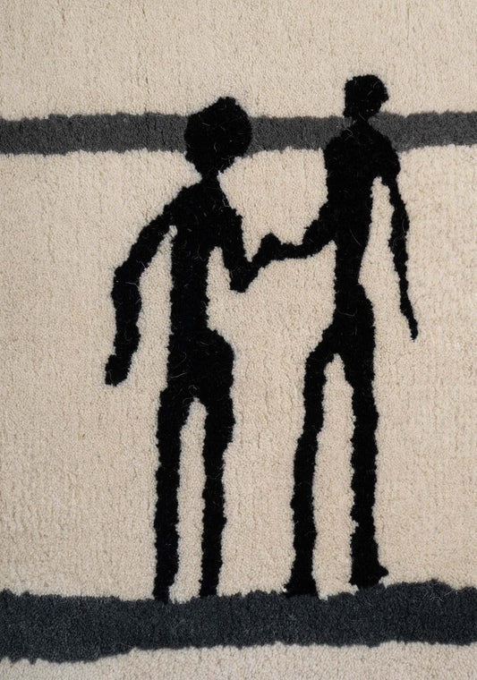 Diego Giacometti La Rencontre, Diego Giacometti, Design, Tapestry, Tapis 1984
